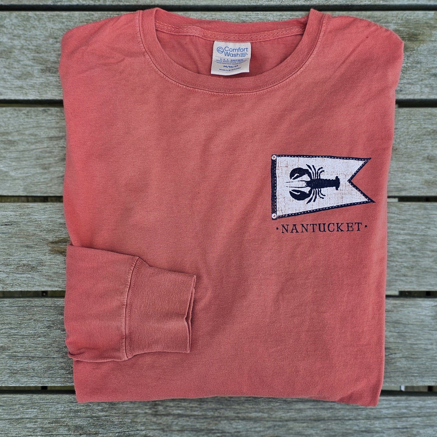 Nantucket Lobster Long Sleeve Tee