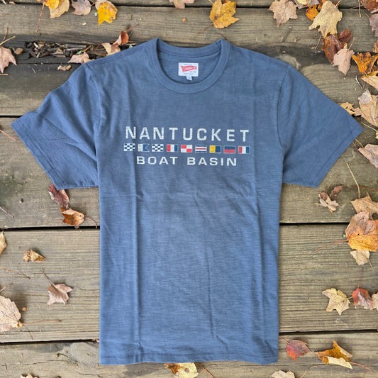 Nantucket Boat Basin Nautical Flag Rec Tee