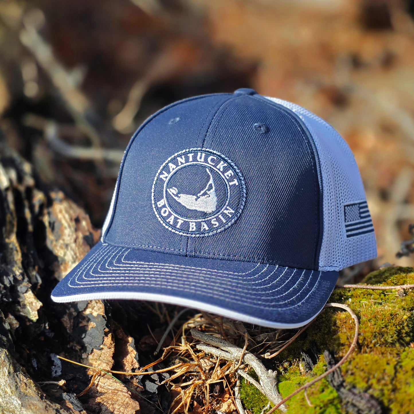 Nantucket Boat Basin Two Tone Trucker Flexfit Hat