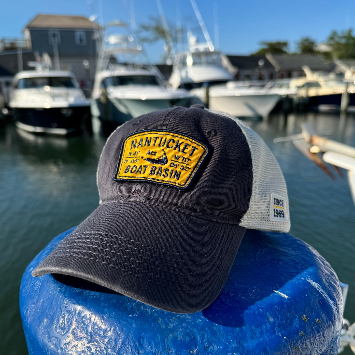 Nantucket Boat Basin Washed Trucker Hat