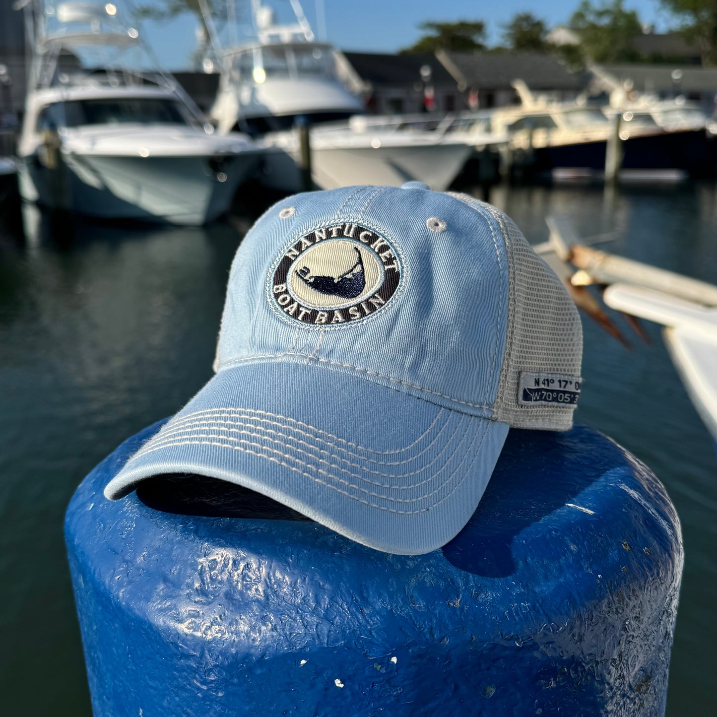 Nantucket Boat Basin Coordinates Washed Trucker