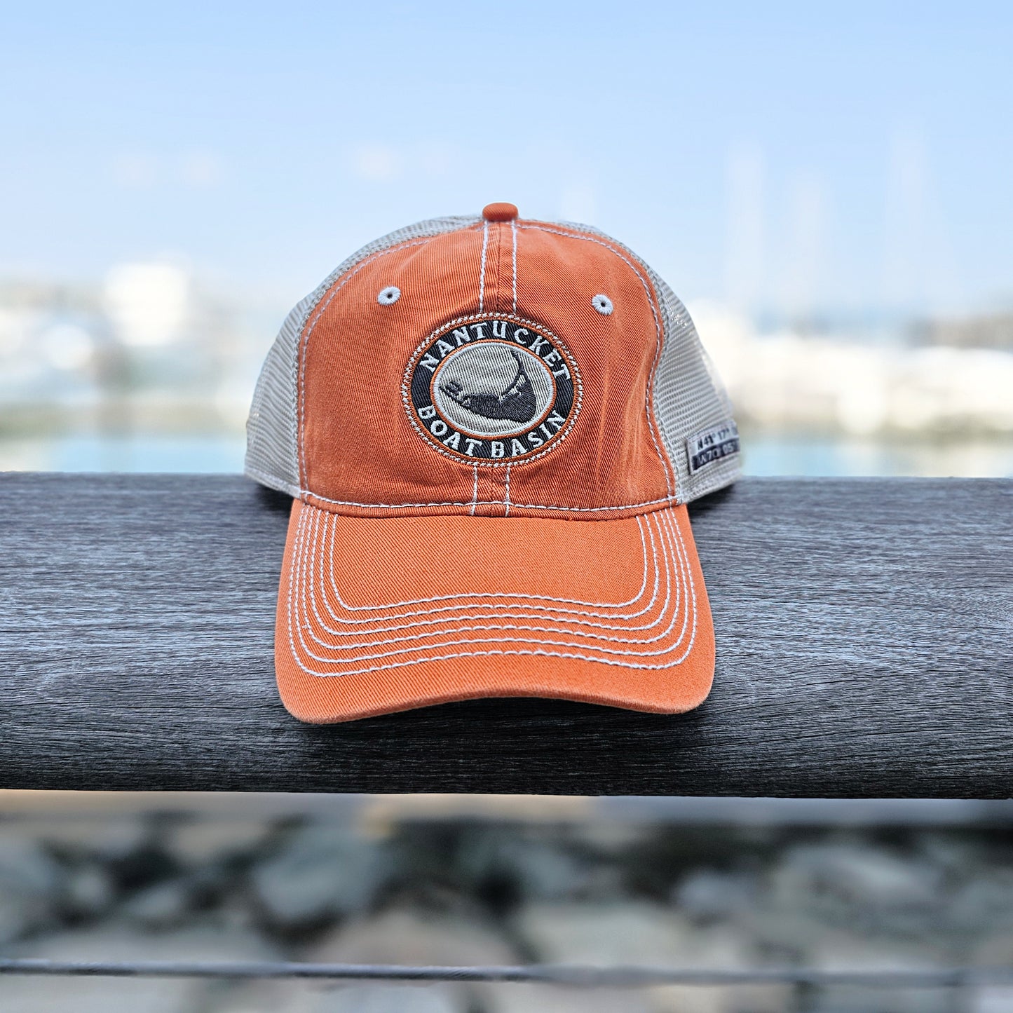Nantucket Boat Basin Coordinates Washed Trucker Hat