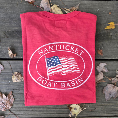 USA Oval Flag Back Tee