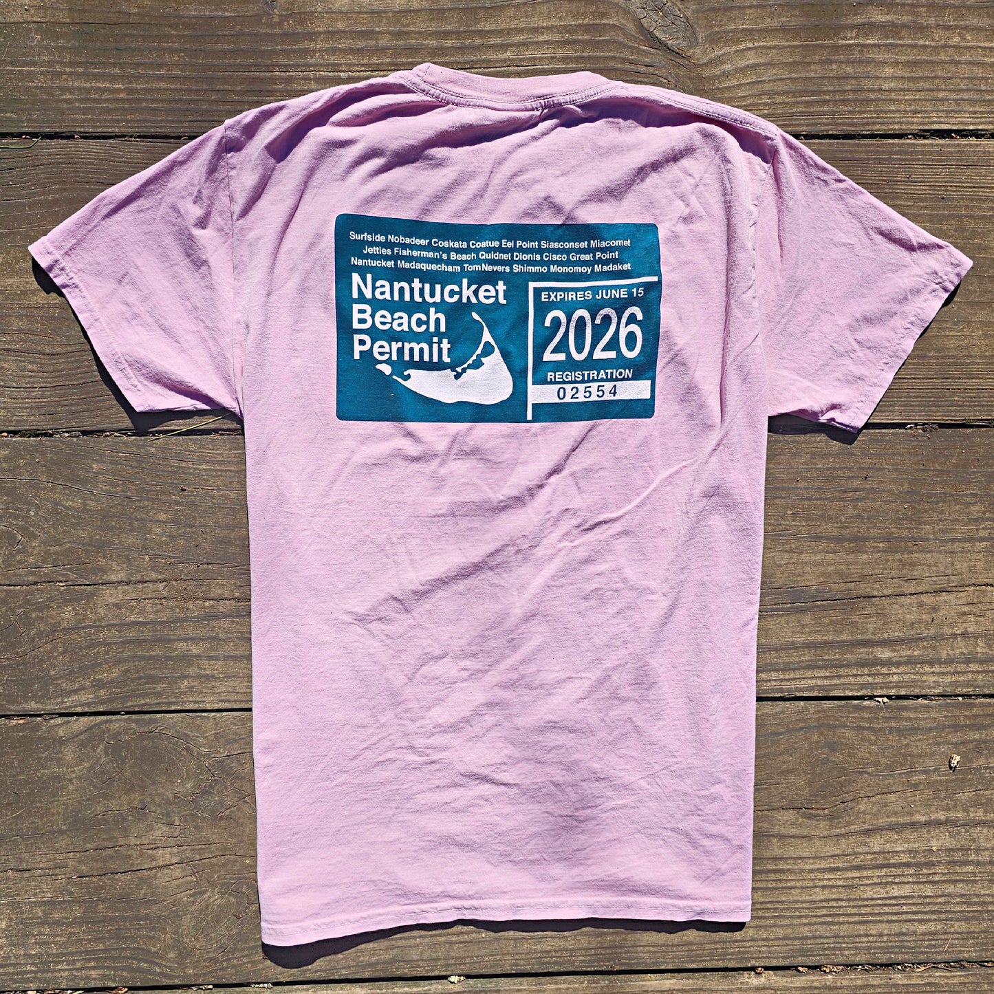 2026 Nantucket Short Sleeve Beach Permit Tee