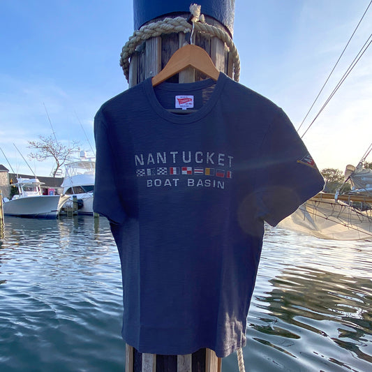 Nantucket Boat Basin Nautical Flags Burgee T-Shirt
