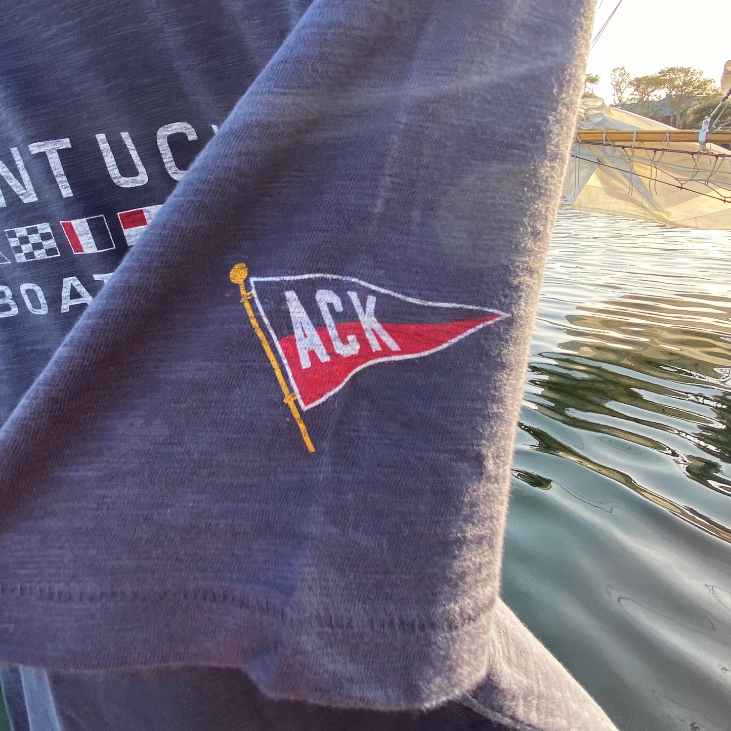 Nantucket Boat Basin Nautical Flags Burgee T-Shirt