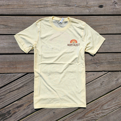 Nantucket Retro Whale Sunset Tee