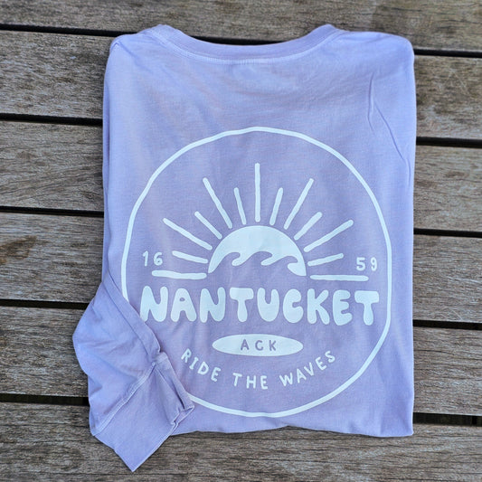Nantucket "Ride The Waves" Pigment Tee