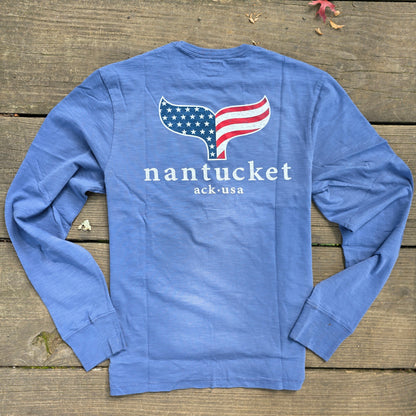 USA Whale Tail Long Sleeve Rec Tee
