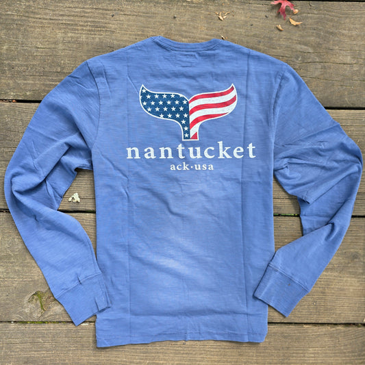 USA Whale Tail Long Sleeve Rec Tee