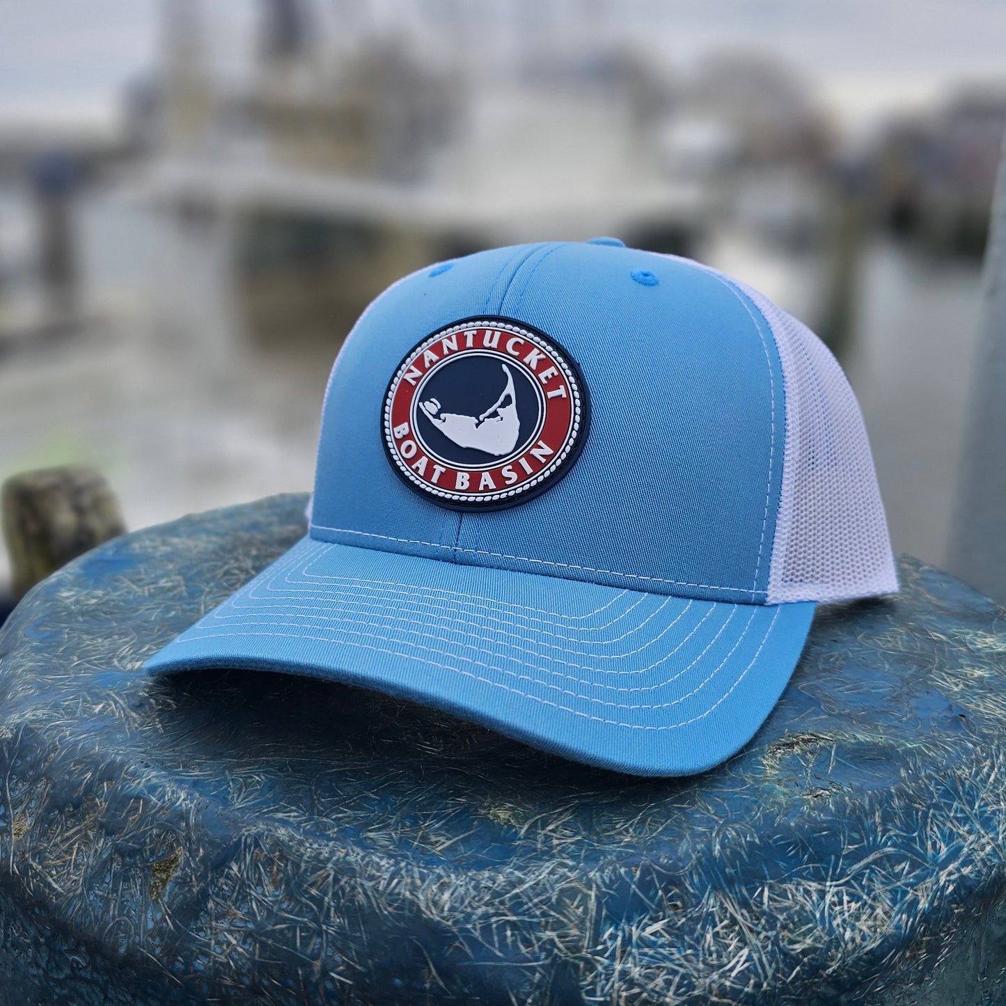 Nantucket Boat Basin Rubber Patch Trucker