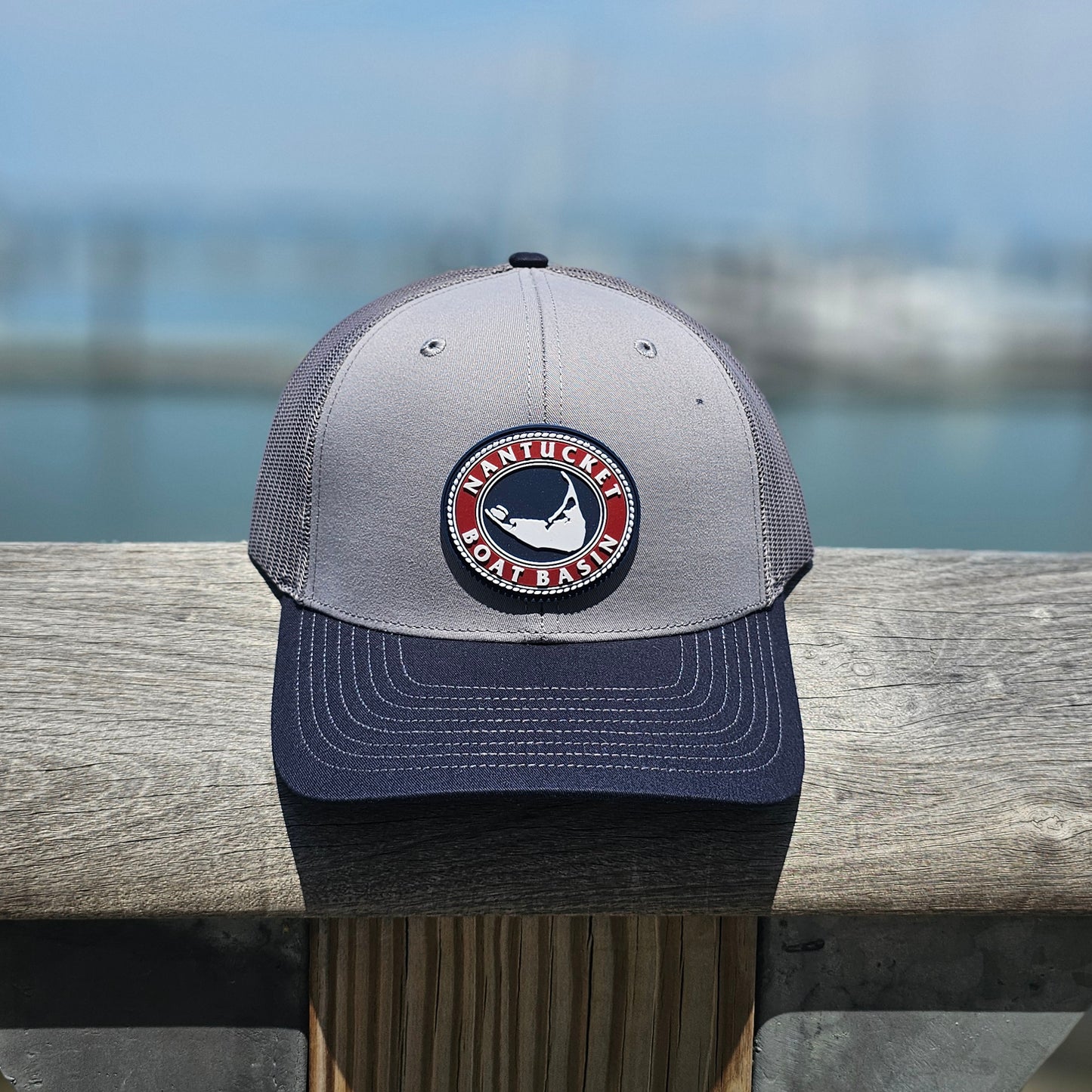 Nantucket Boat Basin Rubber Patch Trucker Hat