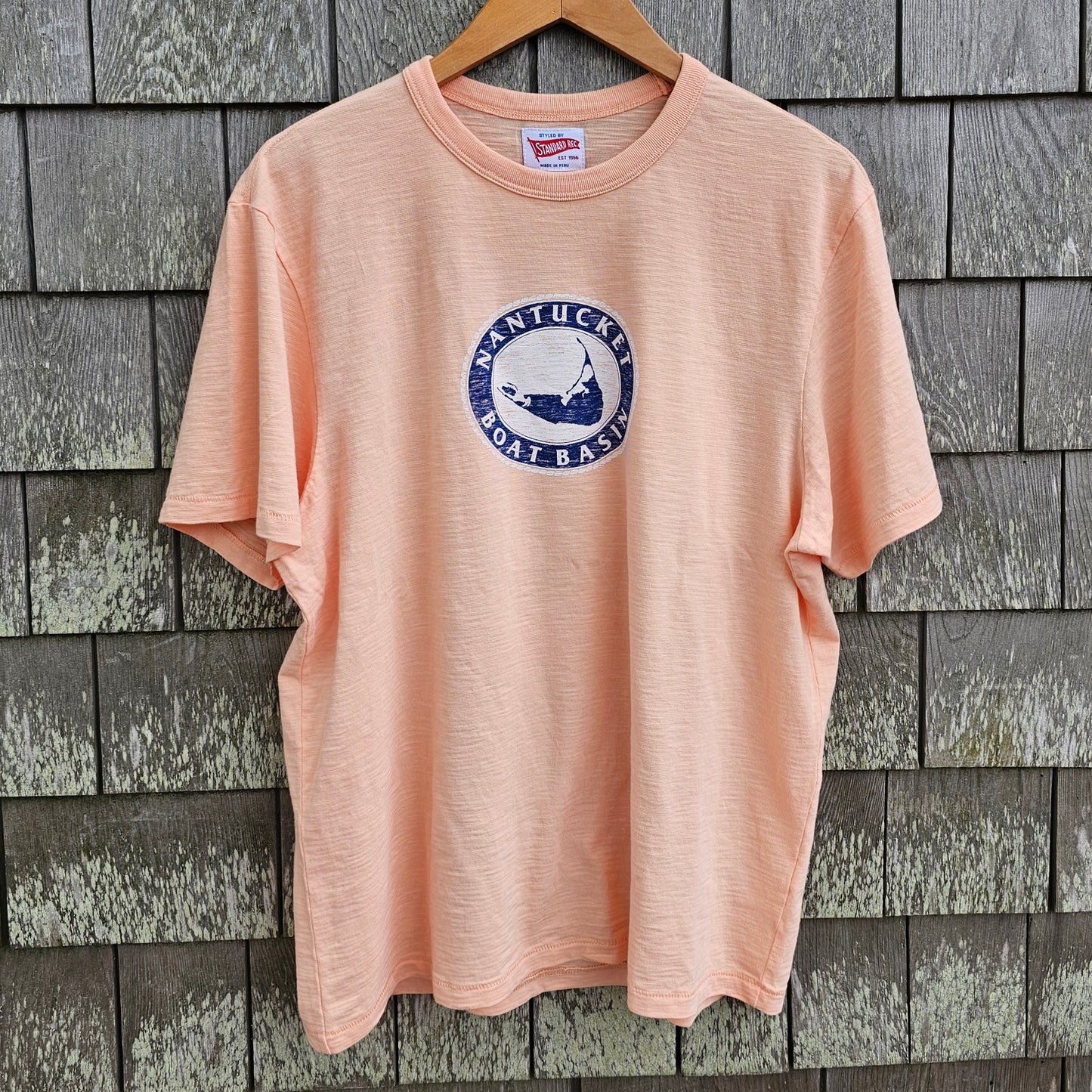 Nantucket Boat Basin 6" Grit Nautical Flags Rec Tee