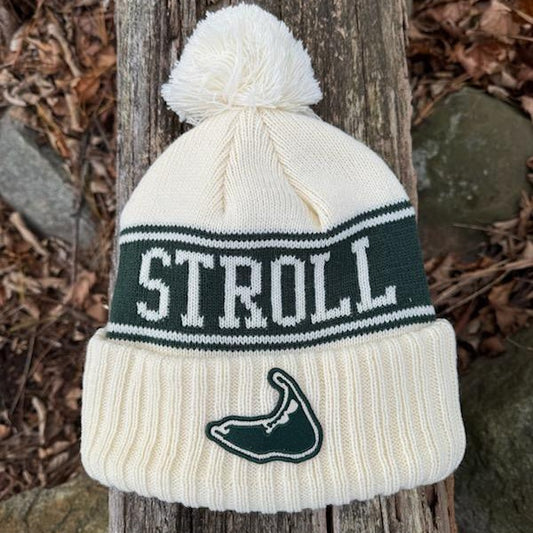 Stroll Jacquard Cuff Natural Beanie