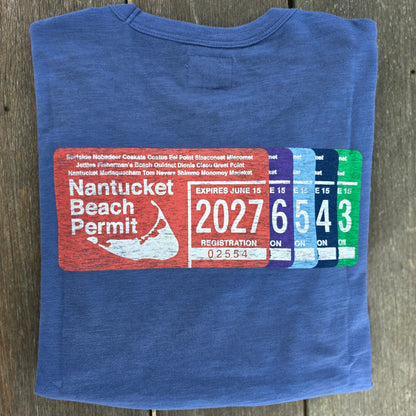 2027 Multi Beach Permit Short Sleeve Rec Tee