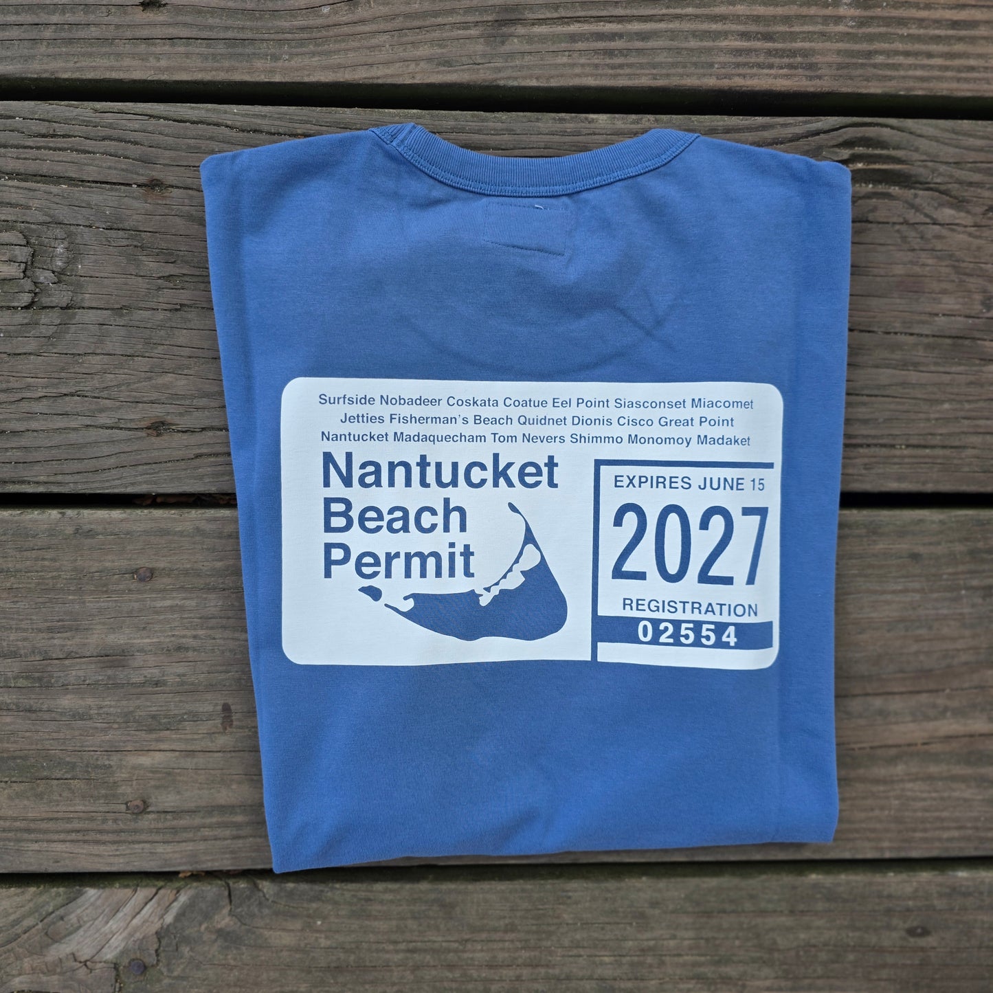 2027 Beach Permit Banner Tee
