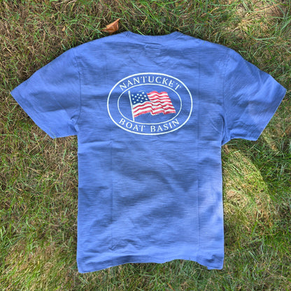 USA Oval Flag Back Tee