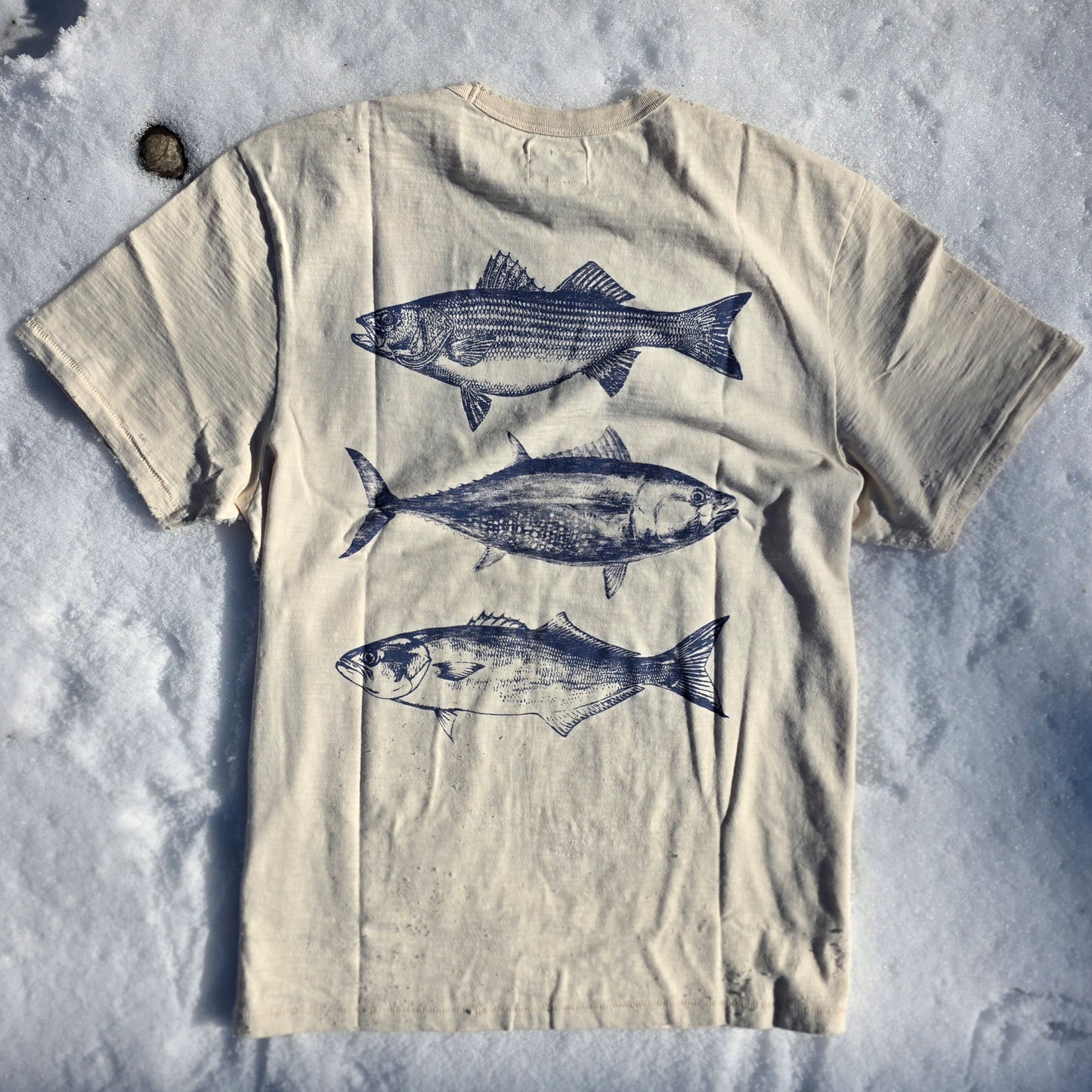 Nantucket Boat Basin 3 Fish Short Sleeve Tee