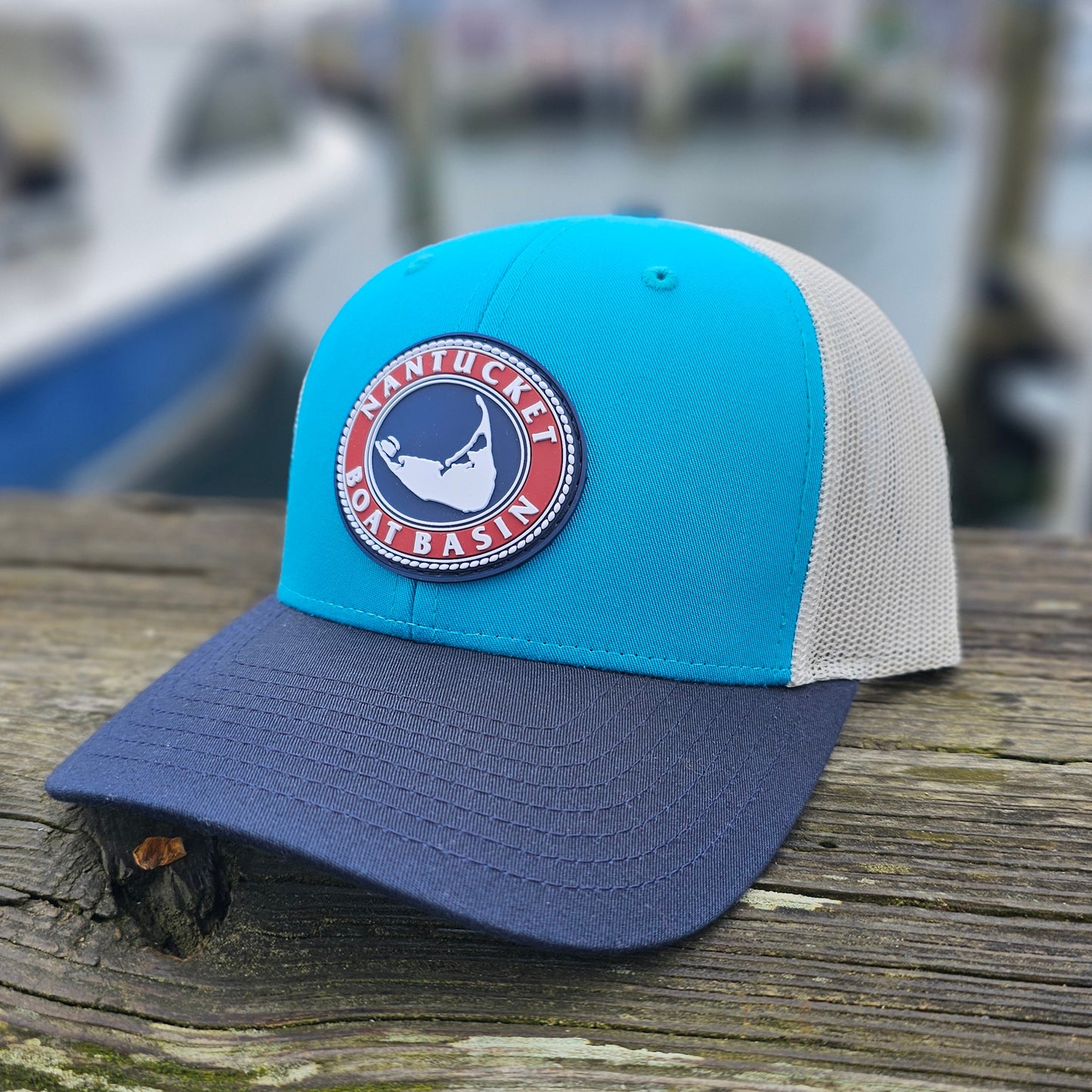 Nantucket Boat Basin Rubber Patch Trucker