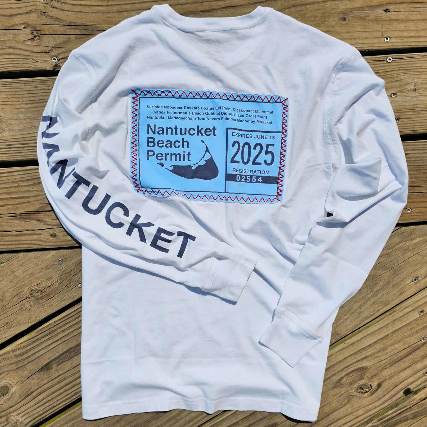 2025 Long Sleeve Beach Permit Patch Tee