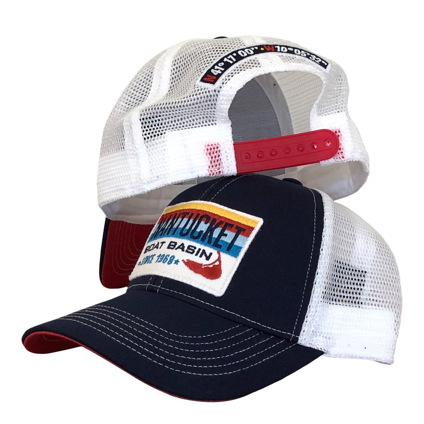 Nantucket Boat Basin Stripe Patch Trucker Hat