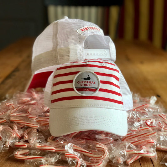 Stroll Stripe and Patch Washed Trucker Hat