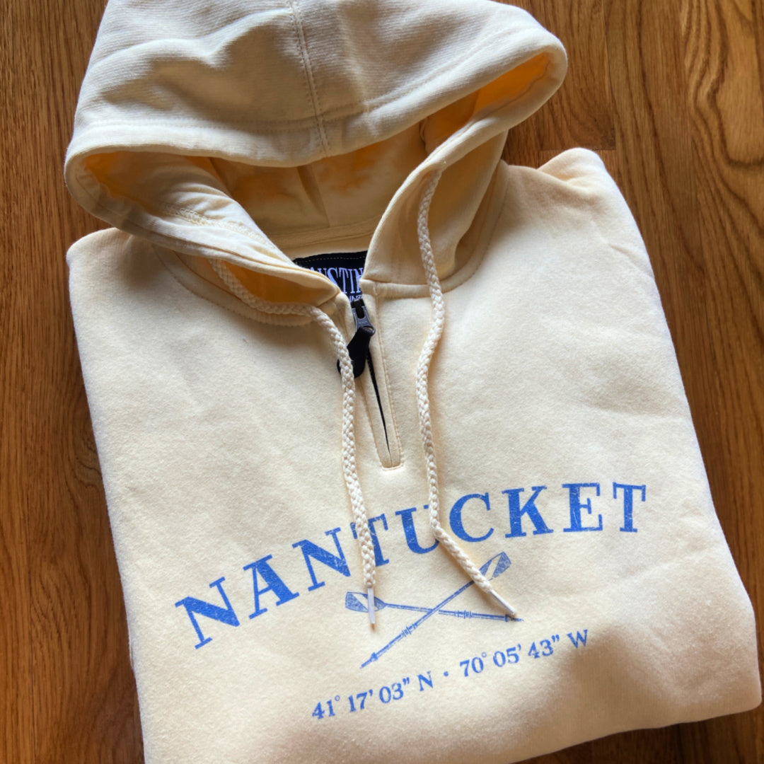 Nantucket Oars Mini Zip Hoodie – Nantucket Boat Basin Authentic Shop